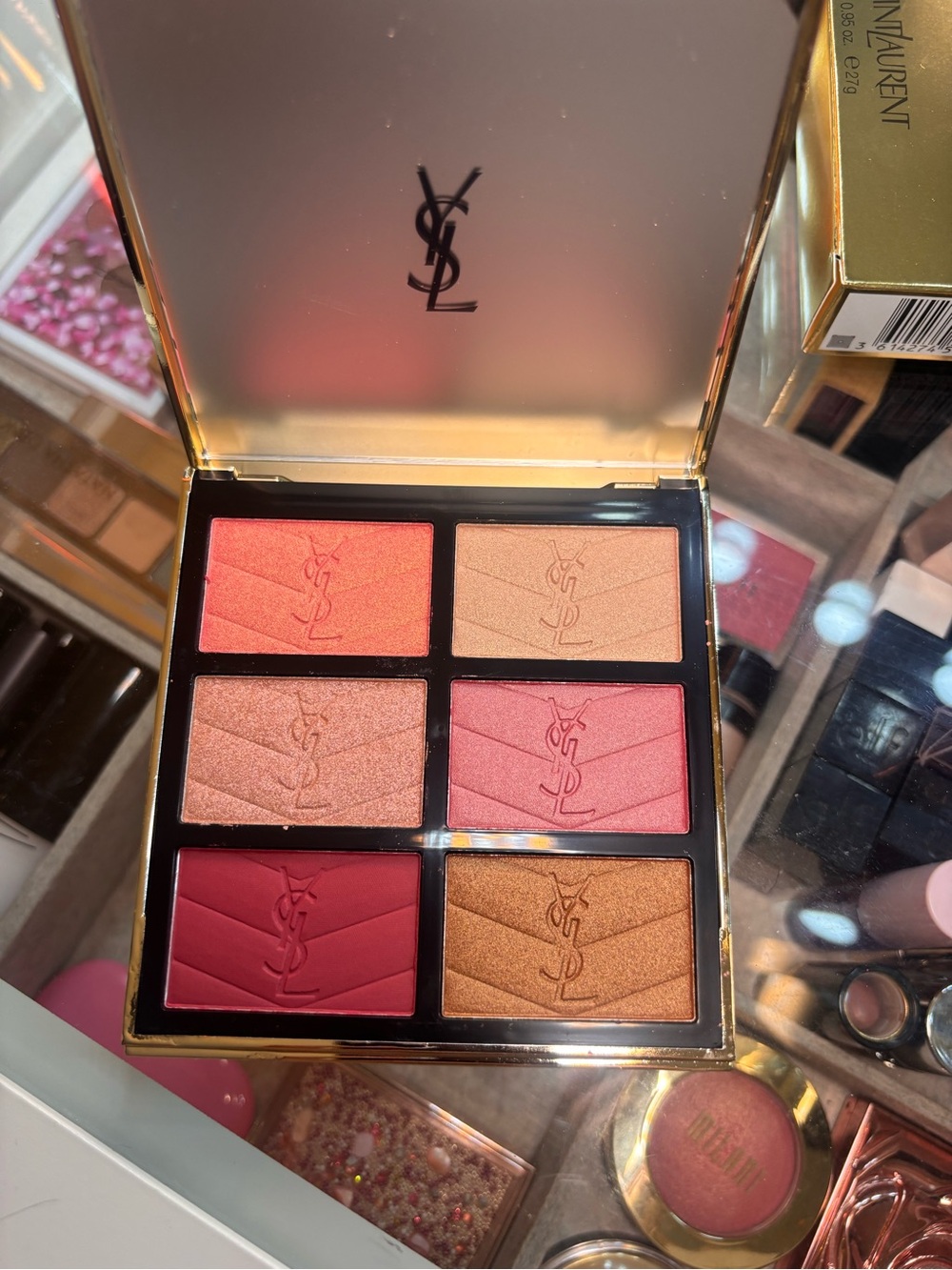 Yves Saint Laurent Multi-Shade Cheek & Eye Palette - Warm Pink & Bronze